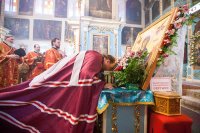 7-В Неделю о расслабленном Глава Казахстанского Митрополичьего округа совершил Литургию в Михаило-Архангельском соборе Уральска