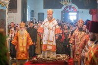 14-В Неделю о расслабленном Глава Казахстанского Митрополичьего округа совершил Литургию в Михаило-Архангельском соборе Уральска