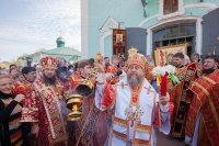 26-В Неделю о расслабленном Глава Казахстанского Митрополичьего округа совершил Литургию в Михаило-Архангельском соборе Уральска