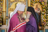 31-В Неделю о расслабленном Глава Казахстанского Митрополичьего округа совершил Литургию в Михаило-Архангельском соборе Уральска