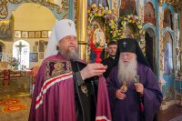 33-В Неделю о расслабленном Глава Казахстанского Митрополичьего округа совершил Литургию в Михаило-Архангельском соборе Уральска