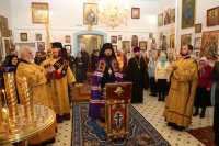 3-В день памяти преподобных схимонаха Кирилла и схимонахини Марии, родителей преподобного Сергия Радонежского Епископ Амфилохий совершил Божественную Литургию в Знаменско-Абалацком женском монастыре города Семипалатинска