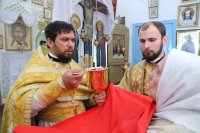 15-В день памяти преподобных схимонаха Кирилла и схимонахини Марии, родителей преподобного Сергия Радонежского Епископ Амфилохий совершил Божественную Литургию в Знаменско-Абалацком женском монастыре города Семипалатинска