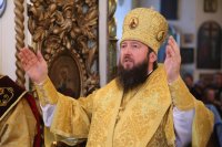 12-Служение епископа Амфилохия в Спасо-Воскресенском кафедральном соборе города Семипалатинска