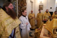 16-Служение епископа Амфилохия в Спасо-Воскресенском кафедральном соборе города Семипалатинска