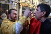 27-Служение епископа Амфилохия в Спасо-Воскресенском кафедральном соборе города Семипалатинска