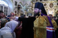 35-Служение епископа Амфилохия в Спасо-Воскресенском кафедральном соборе города Семипалатинска