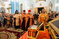 12-	 Продолжается паломничество Пояса Богородицы в пределах Уральской епархии. Святыня прибыла в Актюбинск