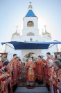 20-	 Литургия под открытым небом, посвященная прибытию Пояса Богородицы, состоялась в Благовещенском храме Актау