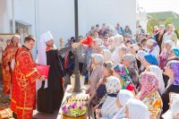 23-	 Литургия под открытым небом, посвященная прибытию Пояса Богородицы, состоялась в Благовещенском храме Актау
