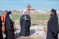 29-	 Литургия под открытым небом, посвященная прибытию Пояса Богородицы, состоялась в Благовещенском храме Актау