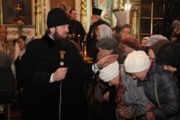 23-Архипастырский визит в Семипалатинск. Литургия Преждеосвященных Даров в Спасо-Воскресенском кафедральном соборе