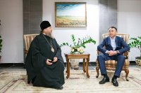 1-Глава Православной Церкви Казахстана обсудил с акимом Актюбинской области вопросы взаимодействия светской и духовной власти в регионе