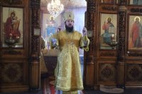 11-Преосвященный епископ Амфилохий совершил Воскресную литургию в Покровской церкви города Усть-Каменогорска
