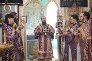Архиерейское богослужение в Знаменско-Абалацком женском монастыре города Семипалатинска
