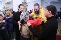 18-Епископ Амфилохий совершил воскресную Литургию в кафедральном храме Усть-Каменогорска