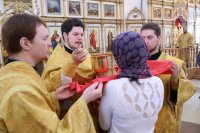 19-Епископ Амфилохий совершил воскресную Литургию в кафедральном храме Усть-Каменогорска
