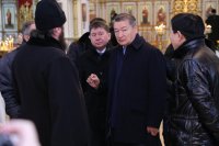 3-Аким Восточно-Казахстанской области Д.К.Ахметов посетил Андреевский кафедральный собор Усть-Каменогорска