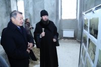 10-Аким Восточно-Казахстанской области Д.К.Ахметов посетил Андреевский кафедральный собор Усть-Каменогорска