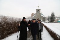 11-Аким Восточно-Казахстанской области Д.К.Ахметов посетил Андреевский кафедральный собор Усть-Каменогорска