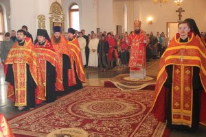 Пасхальная Вечерня в кафедральном соборе