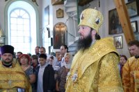 8-Преосвященный Епископ Амфилохий возглавил Божественную литургию в Спасо-Воскресенском кафедральном соборе г.Семипалатинска