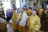 10-Преосвященный Епископ Амфилохий возглавил Божественную литургию в Спасо-Воскресенском кафедральном соборе г.Семипалатинска