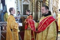 14-Преосвященный Епископ Амфилохий возглавил Божественную литургию в Спасо-Воскресенском кафедральном соборе г.Семипалатинска