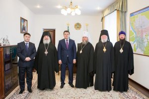 В ходе визита в Павлодар состоялась встреча митрополита Александра с акимом Павлодарской области
