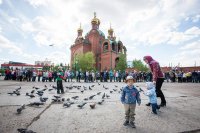 24-В день памяти апостола любви в Павлодаре состоялось праздничное богослужение по случаю принесения Пояса Богородицы