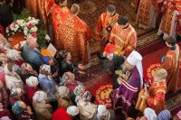 30-В день памяти апостола любви в Павлодаре состоялось праздничное богослужение по случаю принесения Пояса Богородицы