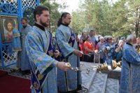 15-Божественная литургия Архиерейским чином на Святом Ключе г.Семипалатинска