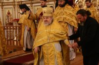 7-Преосвященный епископ Амфилохий совершил Воскресную литургию в соборе Андрея Первозванного г.Усть-Каменогорска