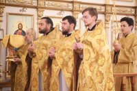 31-Преосвященный епископ Амфилохий совершил Воскресную литургию в соборе Андрея Первозванного г.Усть-Каменогорска