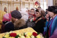 46-Преосвященный епископ Амфилохий совершил Воскресную литургию в соборе Андрея Первозванного г.Усть-Каменогорска