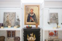 1-Митрополит Александр посетил выставку, посвященную 700-летию со дня рождения преподобного Сергия Радонежского