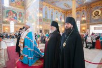 3-В день памяти равноапостольных Кирилла и Мефодия в Успенском соборе Астаны состоялся праздничный молебен