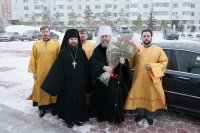 1-В Астану принесены честные мощи великомученицы Варвары. Литургия с участием епископа Усть-Каменогорского и Семипалатинского Амфилохия в главном храме страны