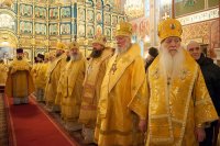 2-В Астану принесены честные мощи великомученицы Варвары. Литургия с участием епископа Усть-Каменогорского и Семипалатинского Амфилохия в главном храме страны