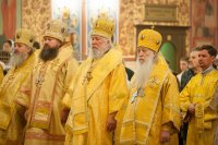 11-В Астану принесены честные мощи великомученицы Варвары. Литургия с участием епископа Усть-Каменогорского и Семипалатинского Амфилохия в главном храме страны