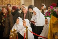 13-В Астану принесены честные мощи великомученицы Варвары. Литургия с участием епископа Усть-Каменогорского и Семипалатинского Амфилохия в главном храме страны