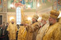 16-В Астану принесены честные мощи великомученицы Варвары. Литургия с участием епископа Усть-Каменогорского и Семипалатинского Амфилохия в главном храме страны