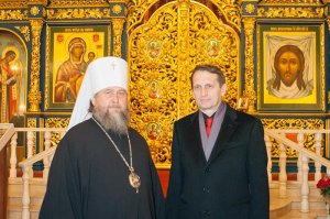 Епископ Амфилохий принял участие во встрече с Председателем Государственной Думы Федерального Собрания Российской Федерации в Астане