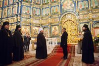 4-Епископ Амфилохий принял участие во встрече с Председателем Государственной Думы Федерального Собрания Российской Федерации в Астане