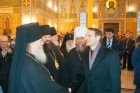 8-Епископ Амфилохий принял участие во встрече с Председателем Государственной Думы Федерального Собрания Российской Федерации в Астане