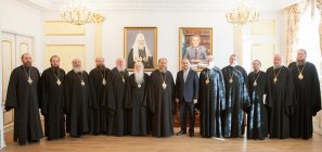 Преосвященный епископ Амфилохий – член Синода Казахстанского Митрополичьего округа – стал участником встречи с председателем Комитета по делам религий Республики Казахстан