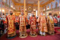 8-В Астане прошли церковные торжества по случаю принесения Пояса Богородицы с участием всех казахстанских архипастырей