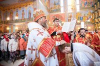 10-В Астане прошли церковные торжества по случаю принесения Пояса Богородицы с участием всех казахстанских архипастырей