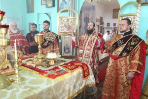 Архипастырский визит в город Семипалатинск. Божественная Литургия в Петро-Павловском женском монастыре