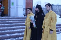 1-В неделю святых праотец Управляющий Усть-Каменогорской епархией совершил Литургию в Андреевском кафедральном соборе